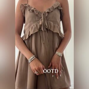 Abercrombie Ruffle Tie Mini Dress